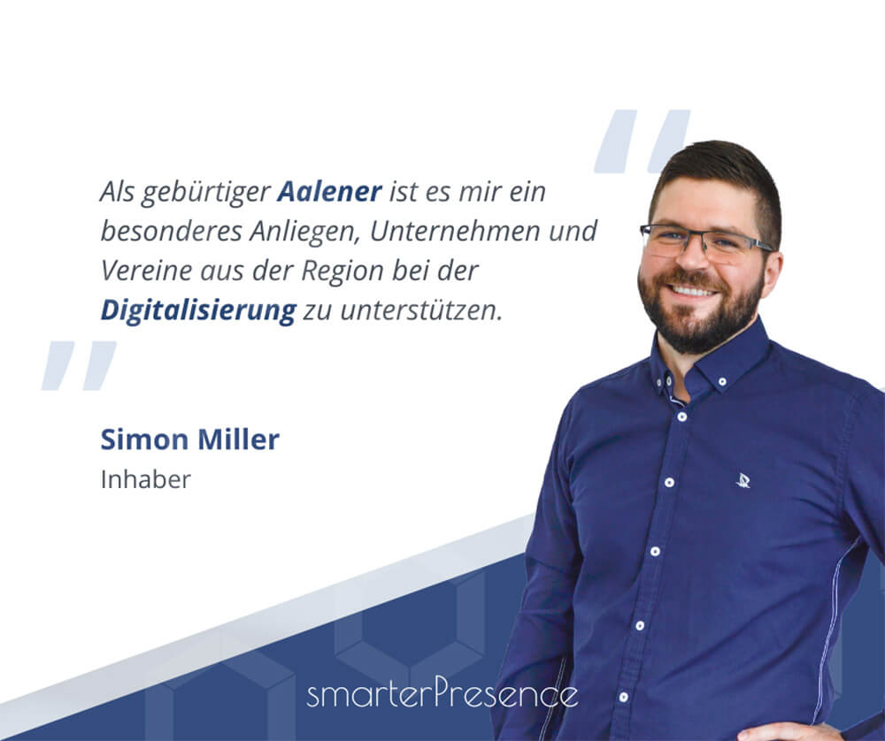 Simon Miller, Inhaber von smarterPresence