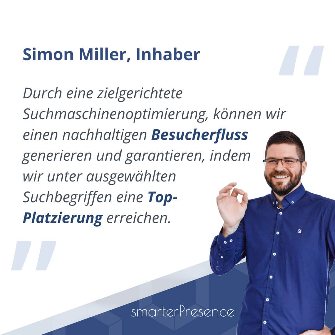 Simon Miller, Inhaber von smarterPresence