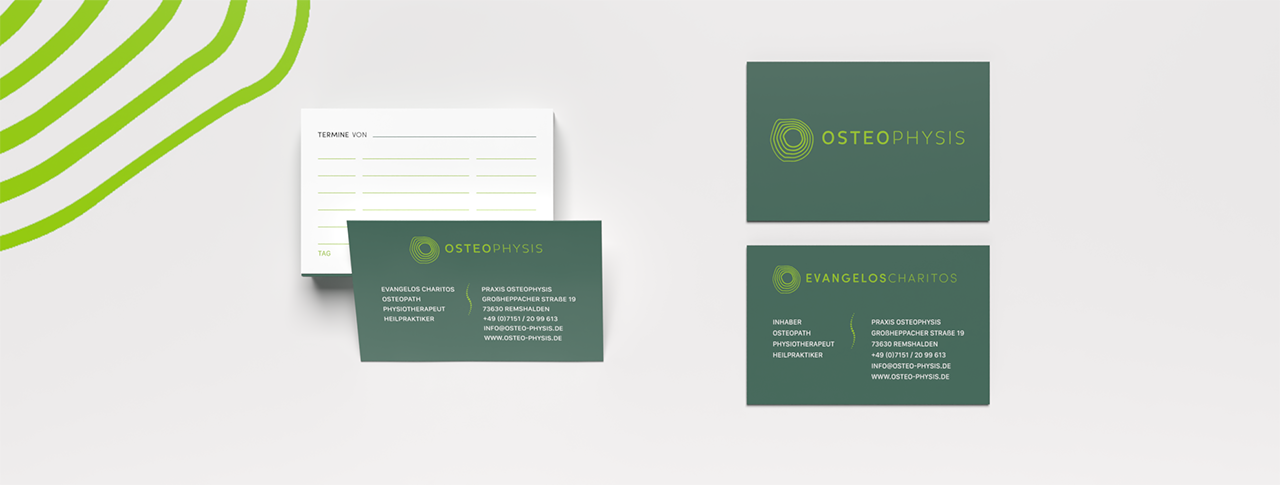 Visitenkarten für die Praxis OSTEOPHYSIS