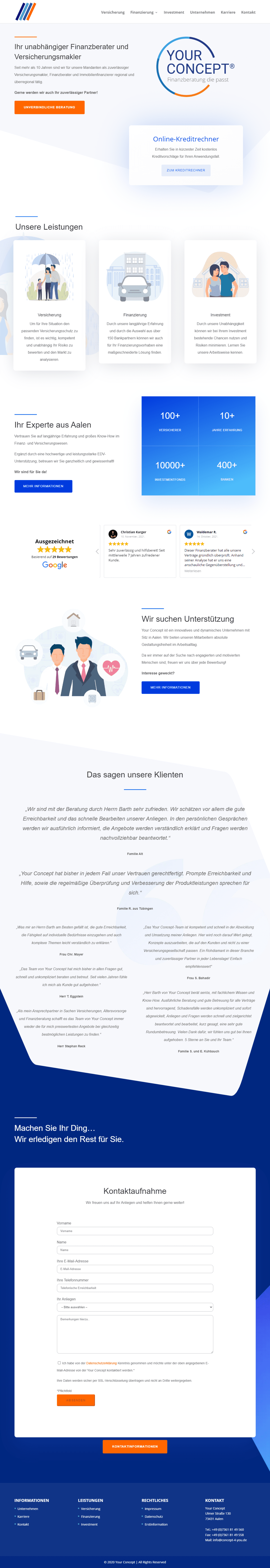 Website von Your Concept
