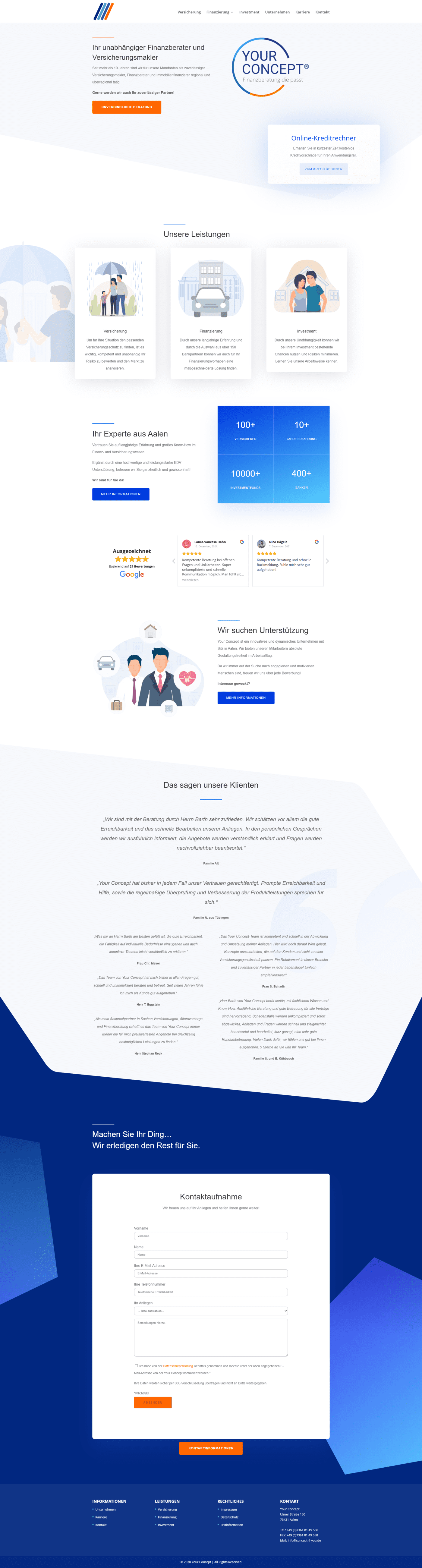 Website von Your Concept
